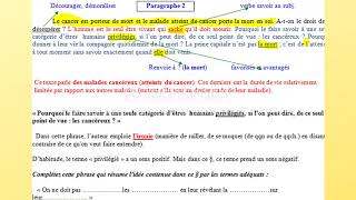 Vidéo 33: Comment élaborer les questions du BAC?  Application sur un texte argumentatif. screenshot 2