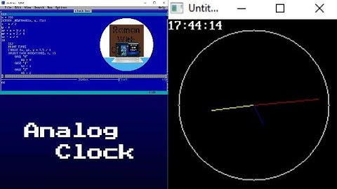 Making an Analog Clock in QBASIC