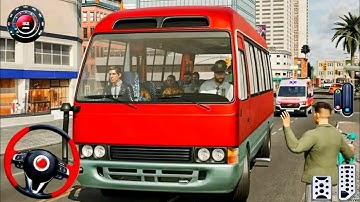 Bus Simulator 2025 | Real Minibus Simulator City Bus Driving Games 3D | Bus Game Android Gameplay