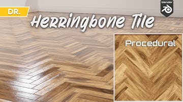 parquet wood - herringbone shader blender 2.91