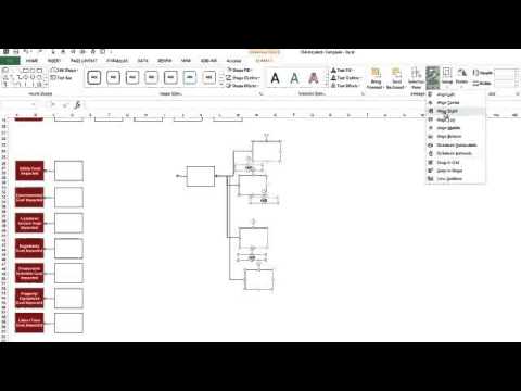 Align a vertical column of text boxes