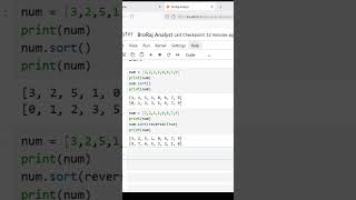 Common List Methods in Python | Python List Tutorial with Examples #python #short