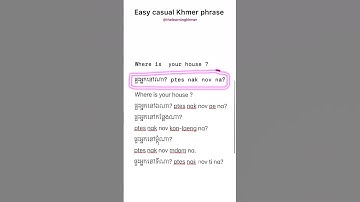 Khmer easy #learncambodia #english #learnforeignlanguage #khmerlanguageschool #learnkhmer