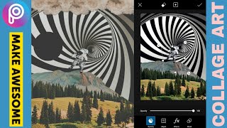 PicsArt Tutorial || How to make College Art on PicsArt || Surreal Art screenshot 3