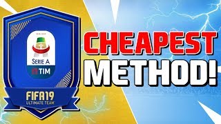 SERIE A TOTS GUARANTEE SBC CHEAPEST METHOD & COMPLETED FIFA 19 ULTIMATE TEAM