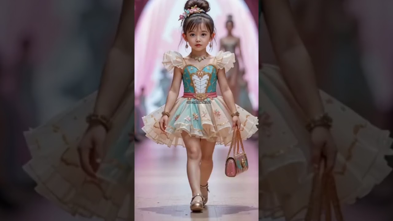 Adorable fairy girl on runway🌸