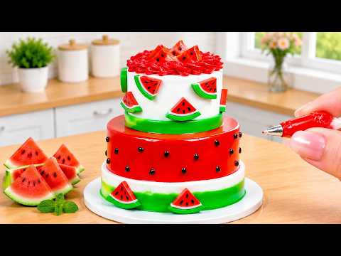 🍉 Watermelon Cake Decorating 💖 Satisfying Miniature Cake Challenge 🎂✨ | Lovely Sweet Mini