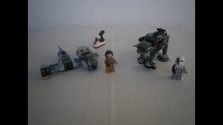 Lego Star Wars Ski Speeder Vs First Order Walker Microfighters, Set 75195