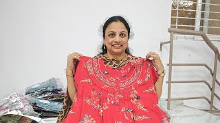 XXL size spun designer nighties smocking with frock models nighties 