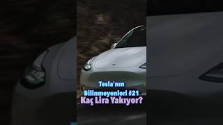 Tesla Bilinmeyenleri 21 - Model Y 1 Km’de Kaç Lira Yakıyor! #shorts