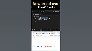 What is eval in Javascript