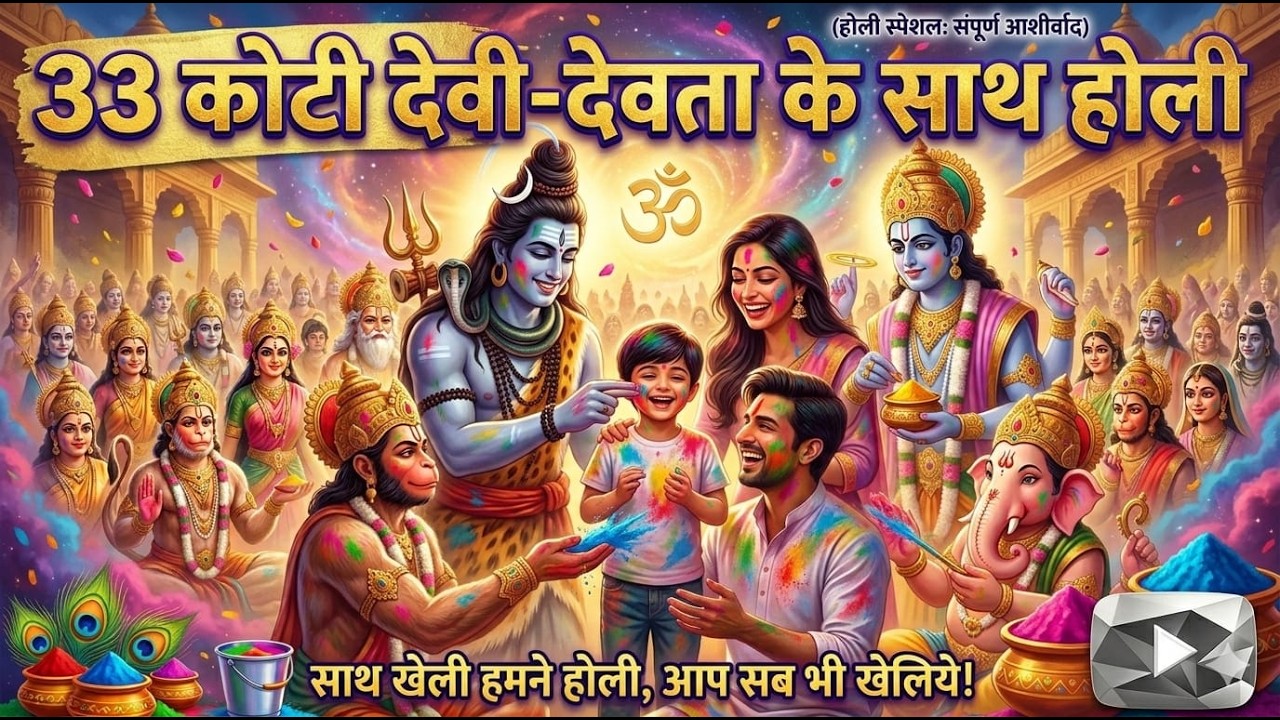 33 कोटि देवी-देवताओं की  Holi Special स्तुति  | स्तुति 🙏 सुनते ही चमत्कार | Devo sang kheliye holi