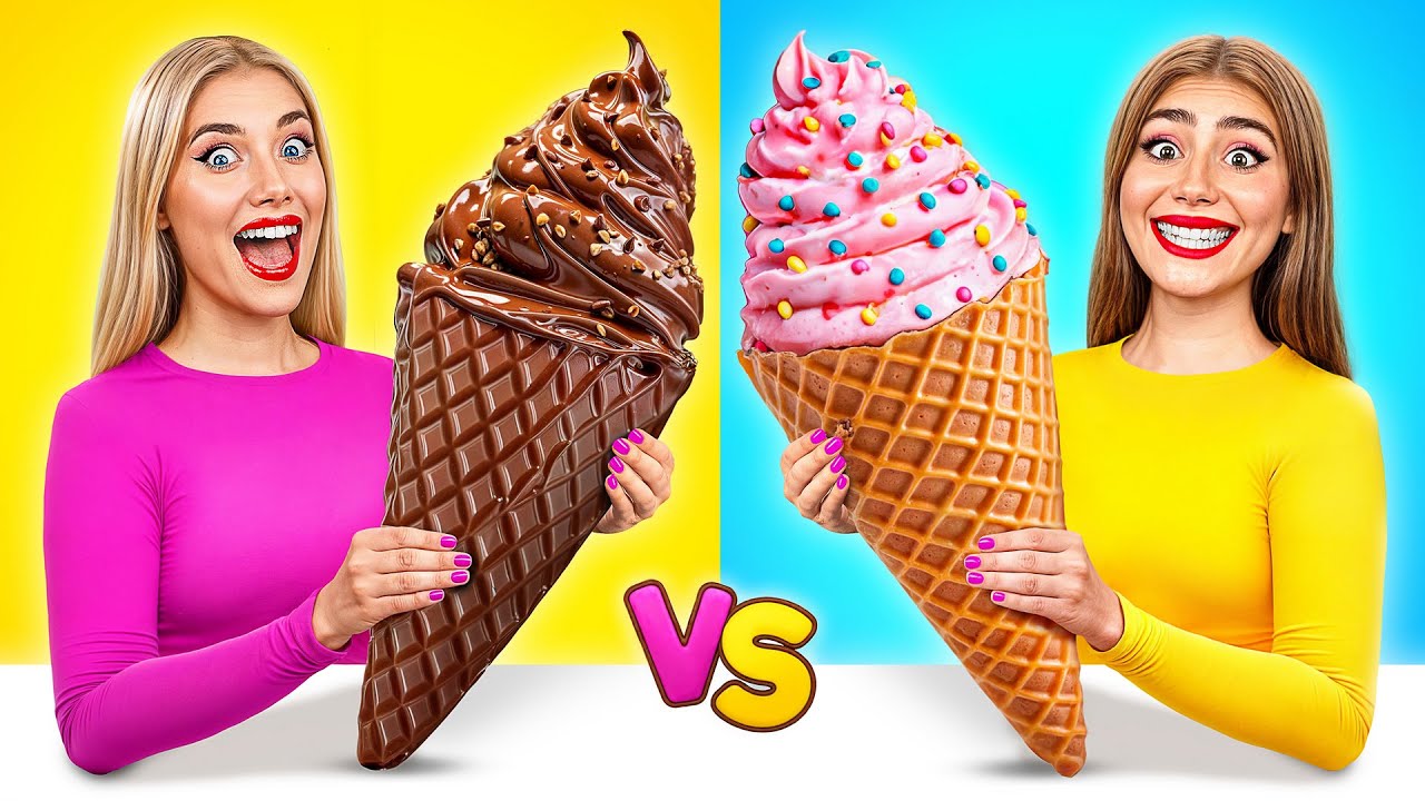 Real Food vs Chocolate Food Challenge | Epic Food Battle by Choco DO
