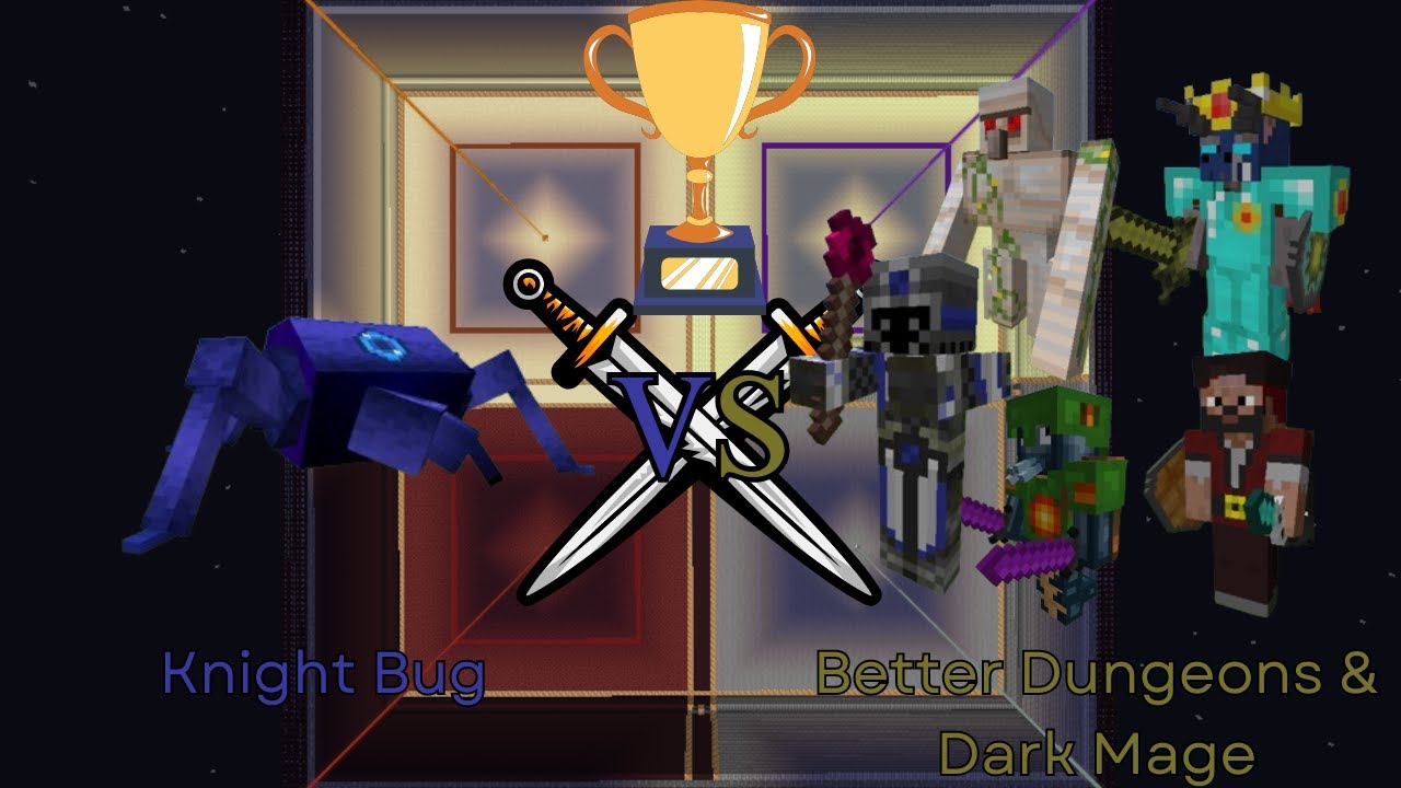 Knight Bug vs Better Dungeons Bosses and Dark Mage | Minecraft 1.6.4 ...