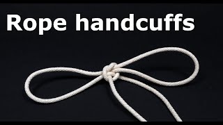 Rope restraints- rope handcuffs
