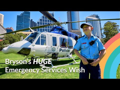 Bryson's HUGE Emergency Services Wish! | Make-A-Wish Australia