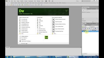 how to create a new php project using dreamweaver