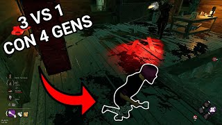 3 survis contra un arponero con 4 gens ¿Se remonta? | Dead by Daylight | Gameplay en español