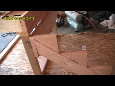 Stringer And Stair Ledger Attachment - Construction Video Tips