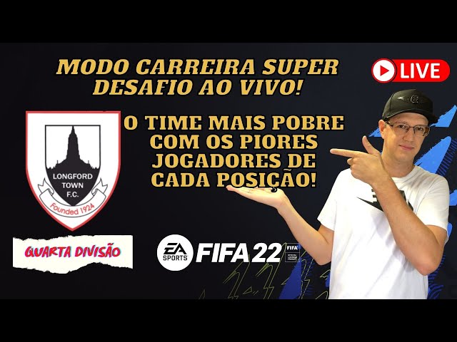 NOVO MODO CARREIRA MAIS DIFÍCIL DO MUNDO! LONGFORD TOWN NA QUARTA DIVISÃO  INGLESA FIFA 22 