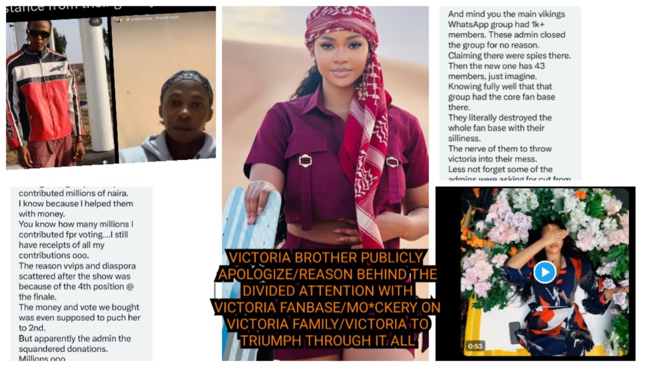 VICTORIA BROTHER PUBLICLY APOLOGIZE/REASON BEHIND THE DIVIDED ATTENTION