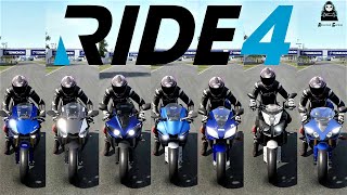 Top 10 Fastest Yamaha SuperBikes Top Speed Battle || Ride 4 || 4k 60FPS