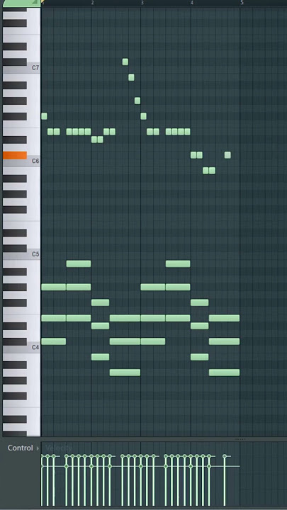 Avicii Levels melody fl studio piano roll with basic chords #pianoroll #midi #flstudio