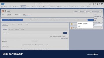 How to convert a lead into an opportunity in Salesforce lightning