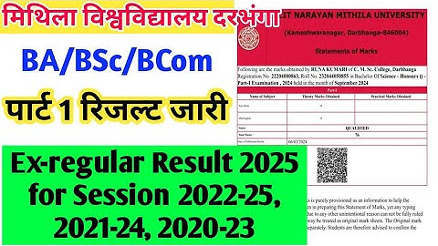 Check Lnmu Part 1 Result 2025| Result is out! BA/BSc/BCom Part 1 Result 2025