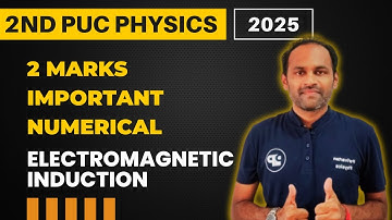 2 marks Numerical Problem | Electromagnetic Induction #2ndpucphysics #2marks_numerical