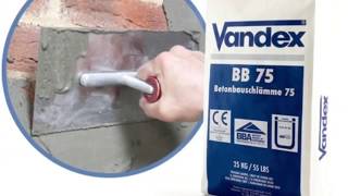 Vandex Bb75 Is A Cementitious Waterproofing Slurry Tanking Slurry With Hydrophobic Properties