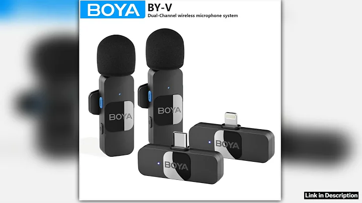 BOYA BYV Wireless Lavalier Microphone for iPhone 1516 Series Samsung TECNO REDMI Typec Devices Vide