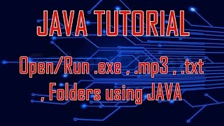 How to open/run exe, txt , mp3 , files, folders in Windows using JAVA (Eclipse,Netbeans)
