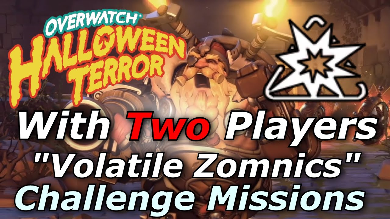Overwatch - Duo "Volatile Zomnics" Challenge Mission | Junkenstein's Revenge 2020