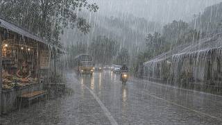 ⛈️⚡ EXTREME WEATHER | THE MOST INTENSE HEAVY RAIN & WINDSTORM HIT AN INDONESIAN CITY ⚡⛈️