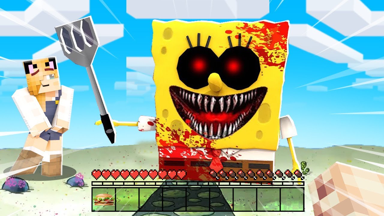SPOTKALIŚMY PRAWDZIWEGO SPONGEBOB.EXE W MINECRAFT 😱 | Vito i Bella ...