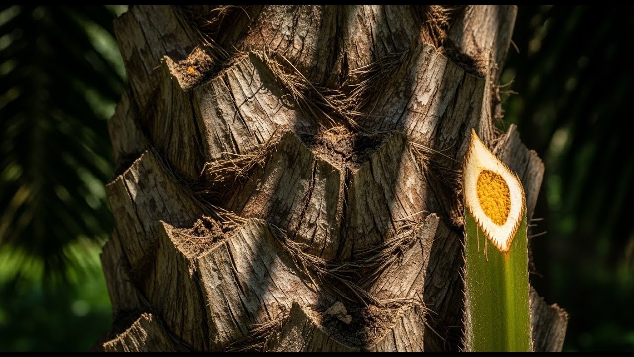 ASMR Palm oil harvesting - sharp and accurate 