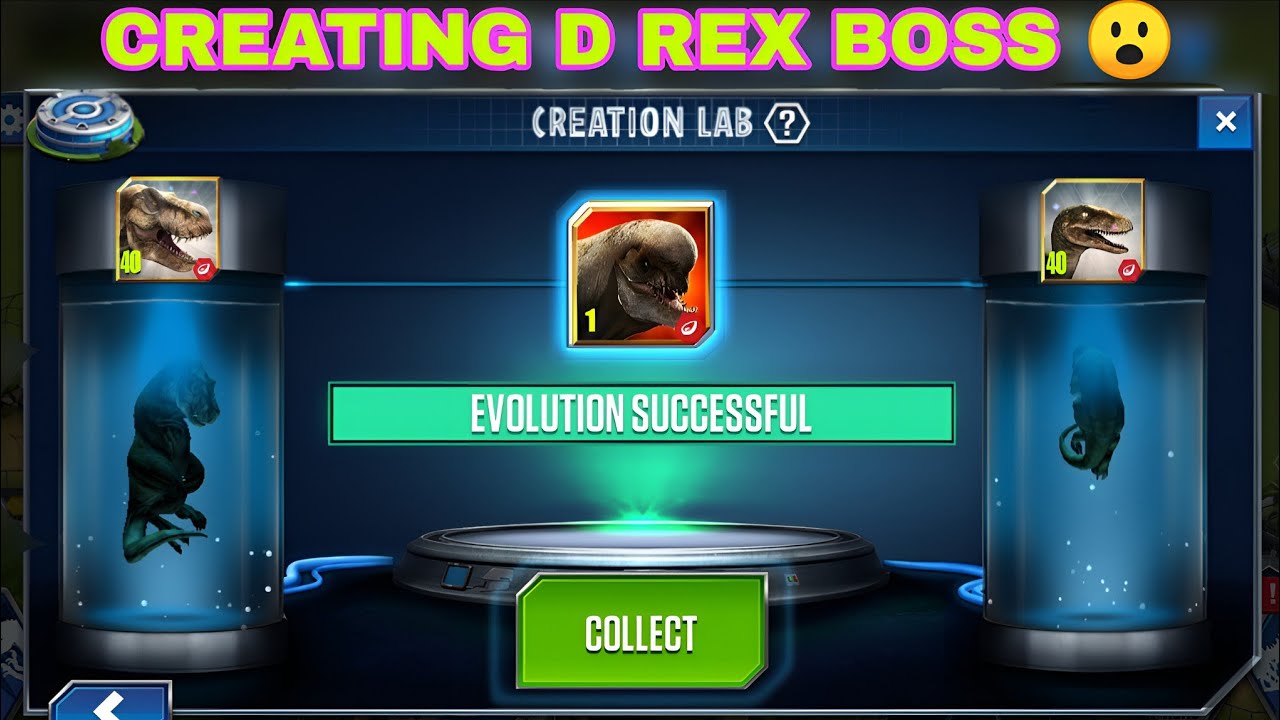 Creating D REX BOSS  | jw the game