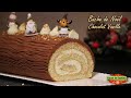 ❅ Recette de Bûche de Noël Roulée Chocolat Vanille ❅