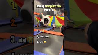 Ranking Trampoline Park Moments😂 #trampoline