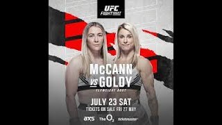 UFC Fight Night Molly McCann Vs Hannah Goldy