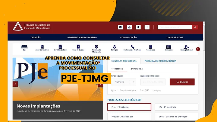 APRENDA COMO CONSULTAR O ANDAMENTO DO SEU PROCESSO NO PJE TJMG