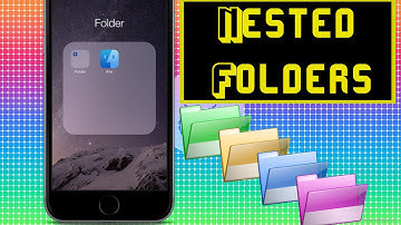 How To Make Nested Folders On (IOS 8)