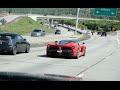 LaFerrari LOUD Startup & Driving on Highway