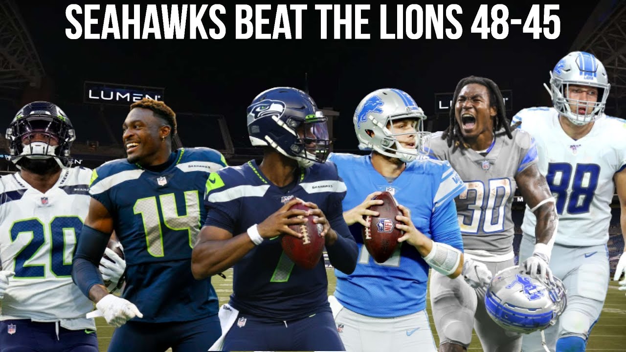 Seattle Seahawks VS Detroit Lions Postgame Stream YouTube