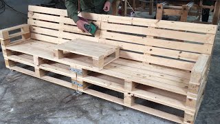 : The Idea of Wooden Pallets Makes Your Garden Come Alive - Pallet Garden Bench