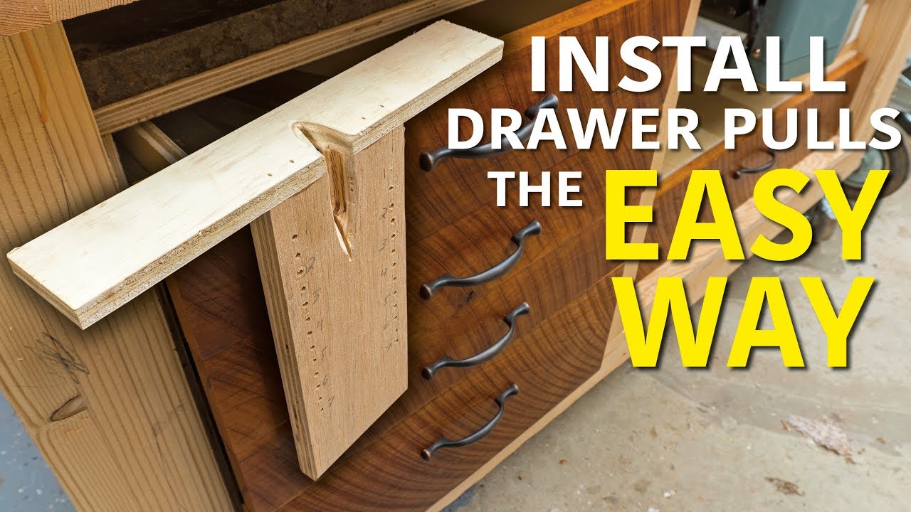 Diy Drawer Pull Jig Youtube