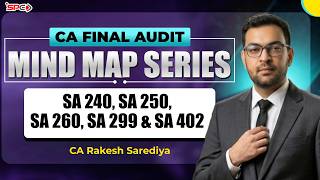 CA Final Audit: SA 240, 250, 260, 299 &amp; 402 Mind Map Revision | CA Rakesh Sarediya