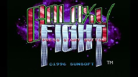 [Ps1] Introduction du jeu "Galaxy Fight" de l