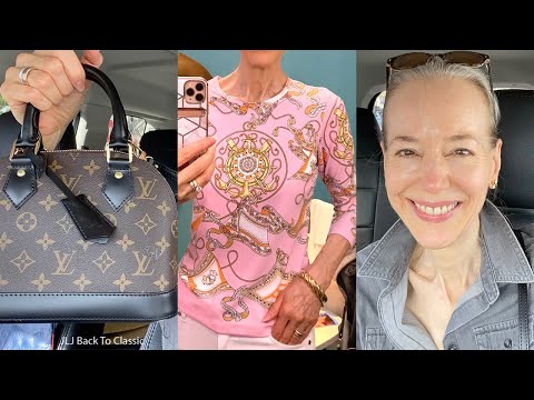 Video) Classic Fashion Over 40/Beige and White Jeans Outfit With a Louis  Vuitton Damier Azur Bandouliere Speedy 30 – JLJ Back To  Classic/